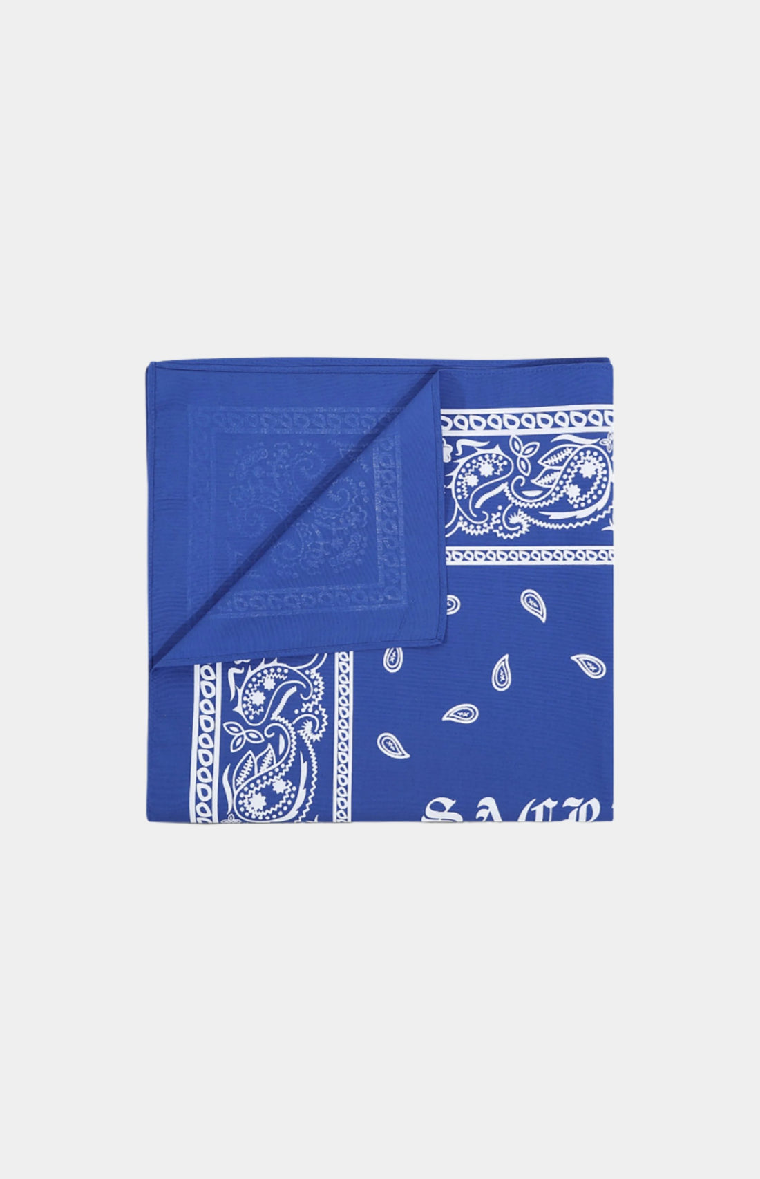 Add a touch of style and edge to your wardrobe with our premium bandana featuring a bold white graphic print. Measuring 55x55cm, this bandana is perfect for a variety of styling options. Expertly crafted in Portugal with a focus on quality and durability, it is easy to maintain with machine washing and hanging to dry for best results. Make a statement with this unique and eye-catching accessory.
