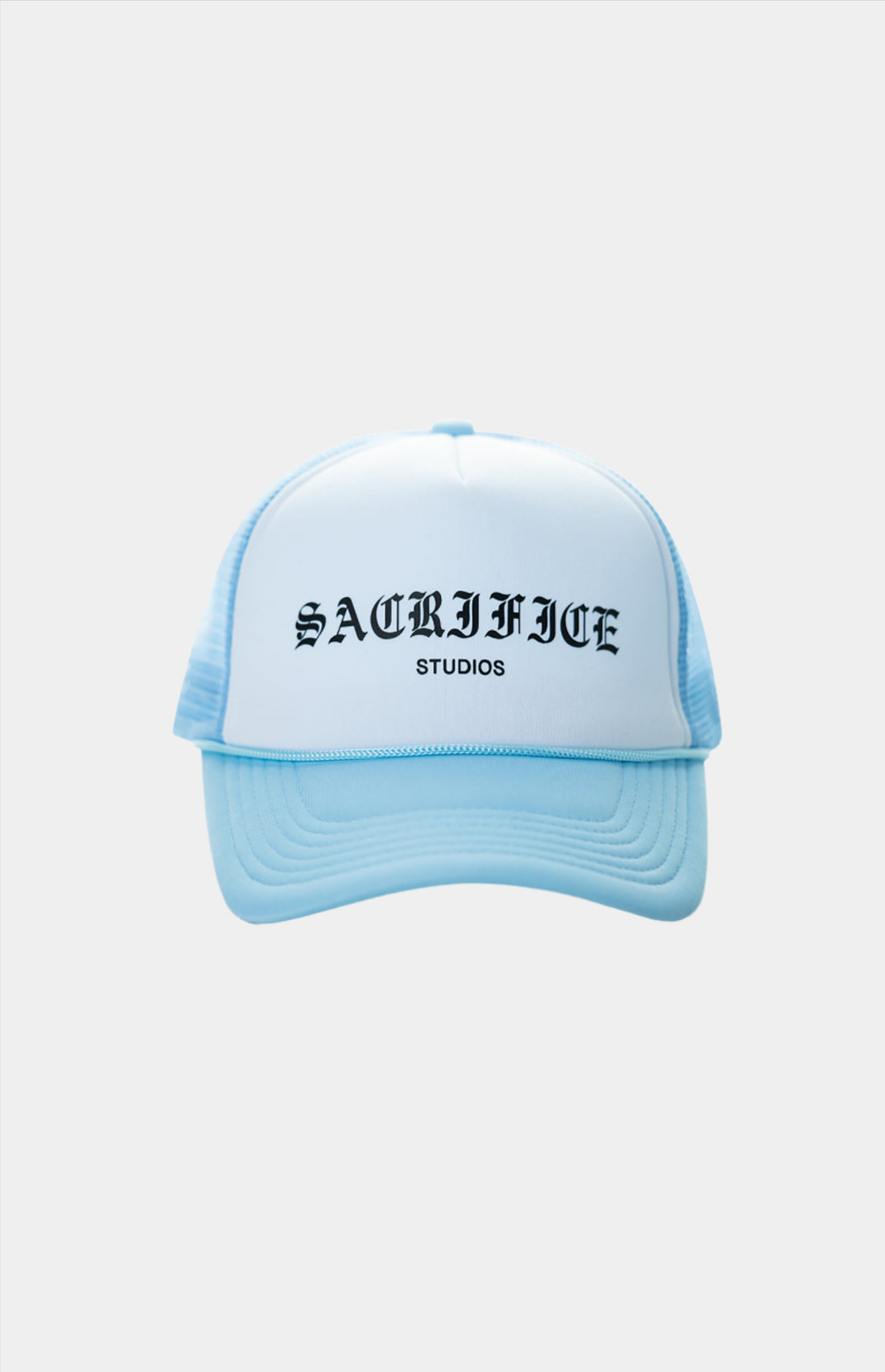 A sleek and stylish trucker hat with bold black graphic print. Expertly crafted in Portugal with high-quality materials for durability. Easy to maintain, simply machine wash and hang to dry. Elevate your fashion game with this unique and fashionable accessory.