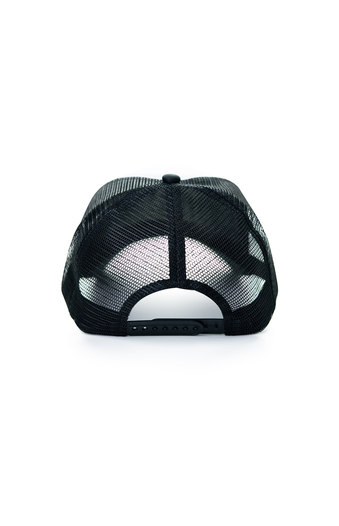 A sleek and stylish trucker hat with bold black graphic print. Expertly crafted in Portugal with high-quality materials for durability. Easy to maintain, simply machine wash and hang to dry. Elevate your fashion game with this unique and fashionable accessory.