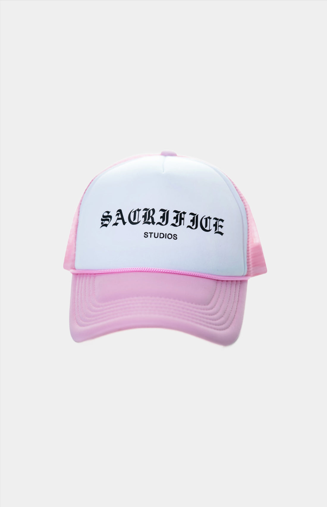A sleek and stylish trucker hat with bold black graphic print. Expertly crafted in Portugal with high-quality materials for durability. Easy to maintain, simply machine wash and hang to dry. Elevate your fashion game with this unique and fashionable accessory.