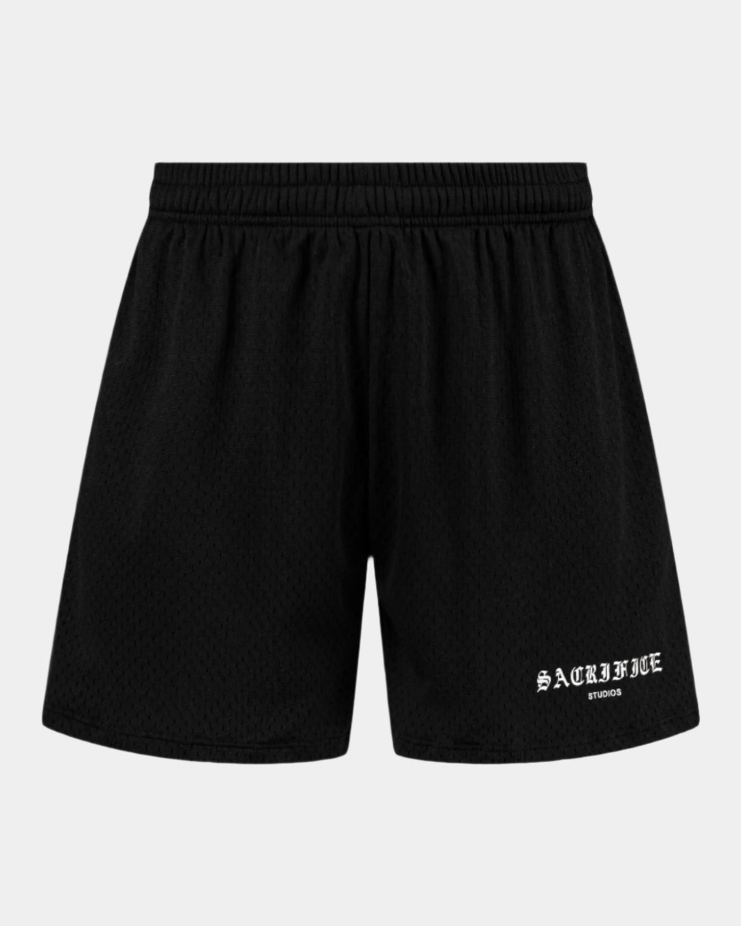 Black mesh shorts for everyday wear