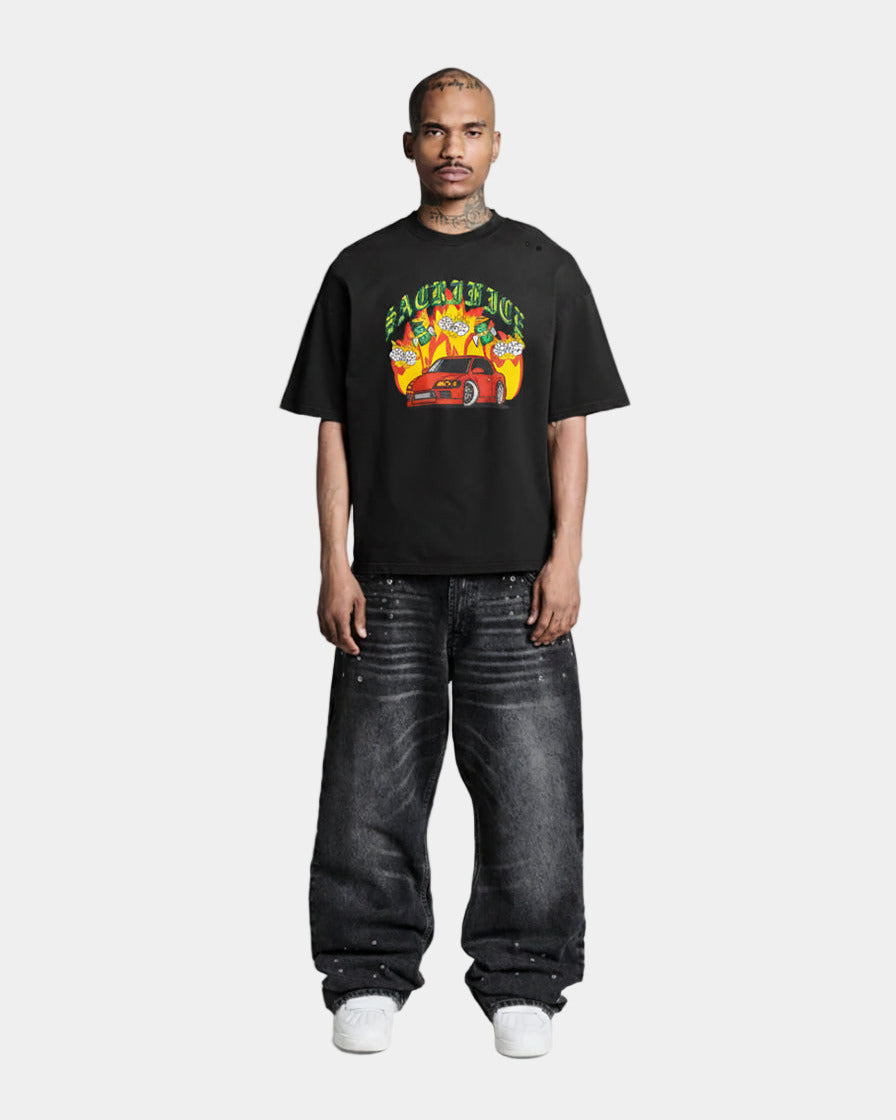 Vehicle Sketch T-Shirt (Oversized Fit)