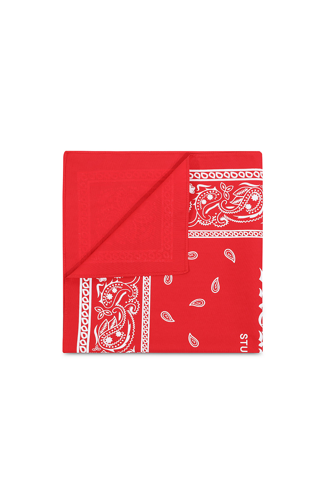 Premium bandana featuring a bold white graphic print. Expertly crafted in Portugal. Located in Dubai. 