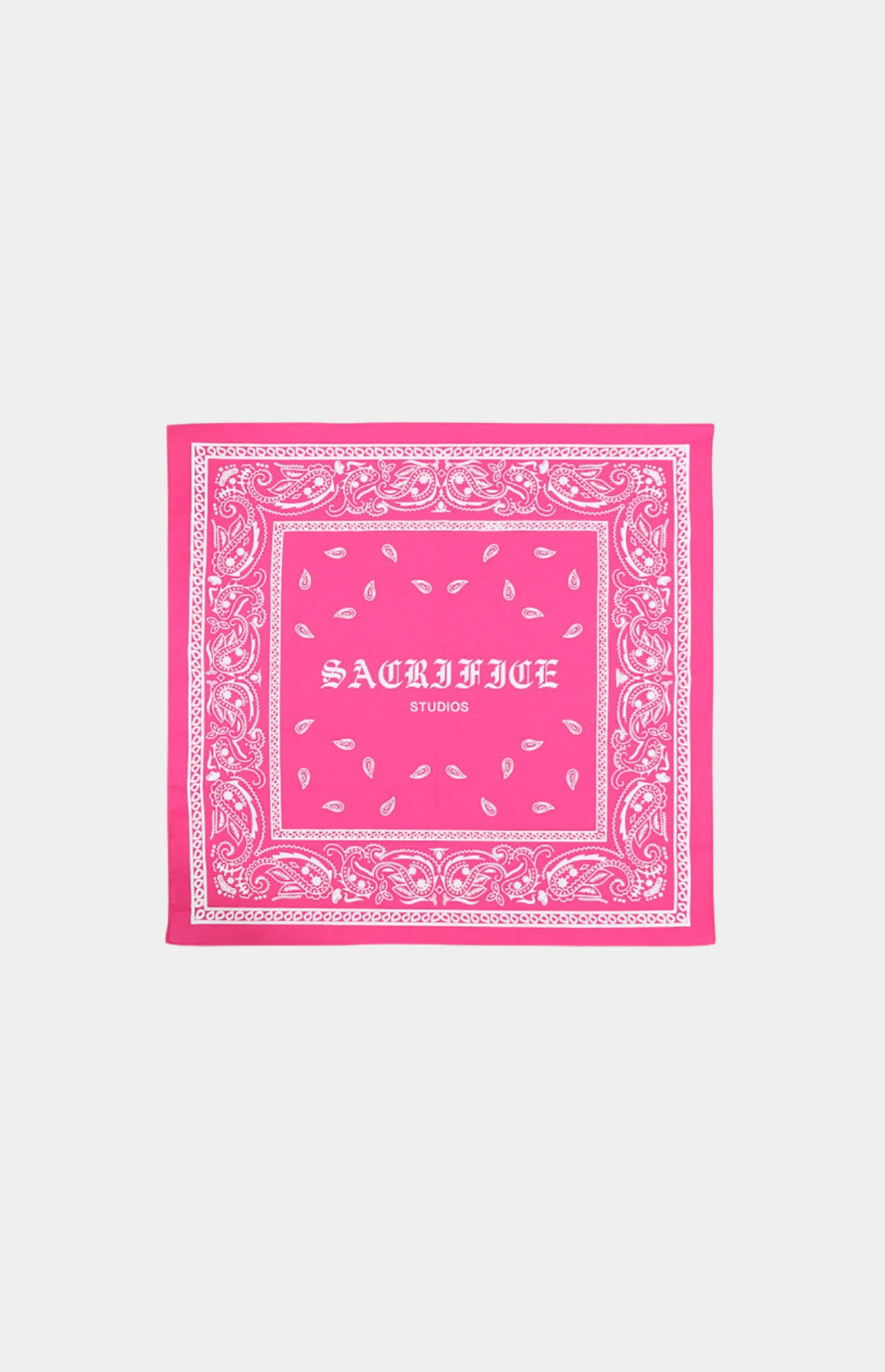 Premium bandana featuring a bold white graphic print. Expertly crafted in Portugal. Located in Dubai. 